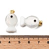 Handmade Dichroic Foil Lampwork Pendants DICH-G001-01G-01-3