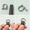 304 Stainless Steel D-Ring Anchor Shackle Clasps X-STAS-M267-01-4