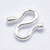 925 Sterling Silver S Shape Clasps X-STER-I013-37S-2