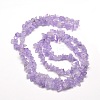 Natural Lavender Amethyst Chip Bead Strands G-M205-35-2