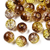 Transparent Crackle Acrylic Beads CACR-N002-16-2