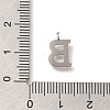 304 Stainless Steel Micro Pave Cubic Zirconia Pendants STAS-H228-06P-B-3