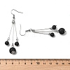Natural Lava Rock Dangle Earrings EJEW-JE02813-01-3