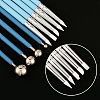 9Pcs 2 Styles Plastic Double Heads Modeling Clay Sculpting Tools Set TOOL-SP0001-09-6