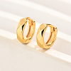 Elegant Classic Fashionable Gold Plated Brass Hoop Earrings for Women LS-DC8873-1