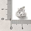 Rack Plating Brass Micro Pave Cubic Zirconia Charms KK-I720-68P-3