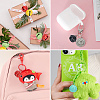 48Pcs 12 Colors Baking Paint Iron Bell Pendants IFIN-NB0001-43-6