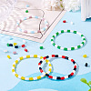700Pcs 7 Colors Opaque Imitation Jade Glass Beads GLAA-TA0003-27-7