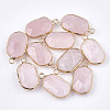 Natural Rose Quartz Pendants G-T112-12I-1