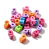 UV Plating Opaque Acrylic Beads SACR-Z007-02J-1