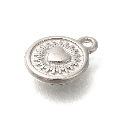 Anti-Tarnish 304 Stainless Steel Charms STAS-I321-05P-1