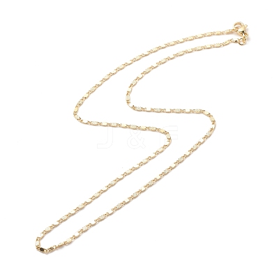 Brass Oval Link Chains Necklace for Women NJEW-P265-21G-1