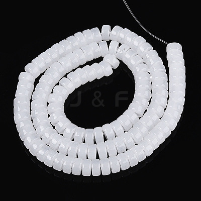 Imitation Jade Glass Beads Strands GLAA-N027-3x6mm-01-1