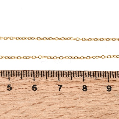 1.5MM Unisex 304 Stainless Steel Cable Chain Necklaces NJEW-P356-11G-1