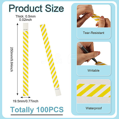 Paper Disposable Wristbands BJEW-TAC0075-002C-1