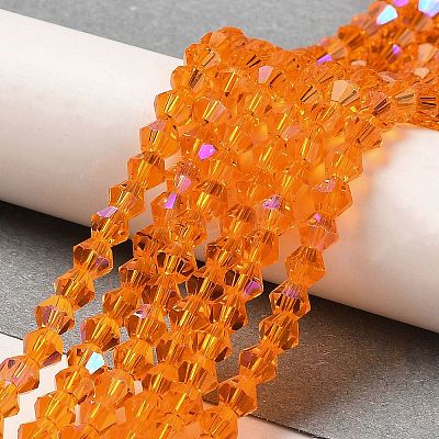 Transparent Electroplate Glass Beads Strands LS-GLAA-F029-2mm-D23-1