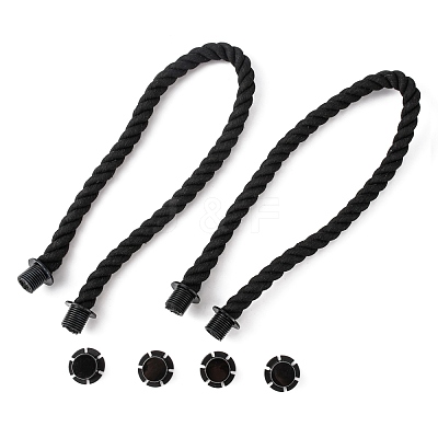 Practical Twisted Cotton Rope Bag Handle FIND-WH0046-88-1
