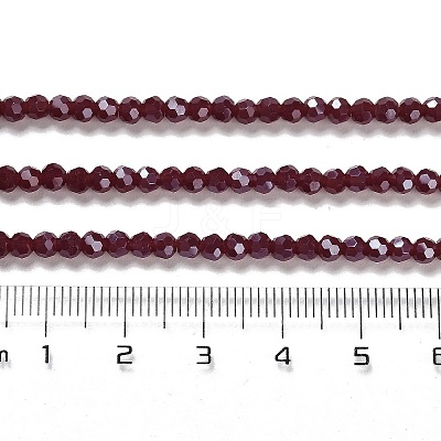 Electroplate Opaque Glass Beads Strands EGLA-A035-P3mm-A02-1