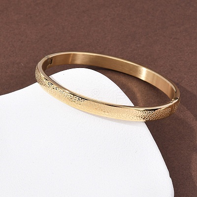 304 Stainless Steel Bangles for Women BJEW-B161-05G-1