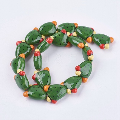 Handmade Porcelain Beads PORC-G002-08-1