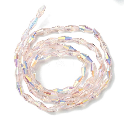 Transparent Electroplate Glass Beads X1-GLAA-K064-05A-AB02-1