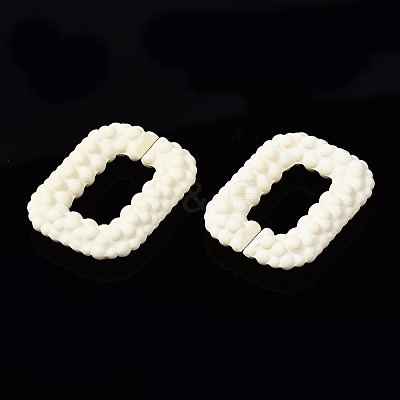 Spray Painted CCB Plastic Linking Rings CCB-Q091-009F-1