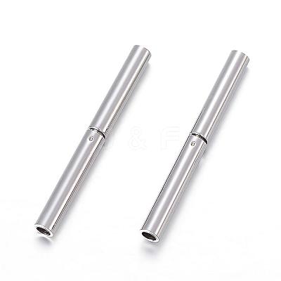 Tarnish Resistant 304 Stainless Steel Bayonet Clasps STAS-F108-12P-1.3mm-1