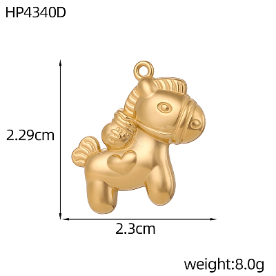 304 Stainless Steel Pendants SA-OY001-52G-1