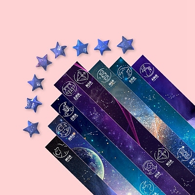 Origami Paper Stars AJEW-WH0017-49B-1