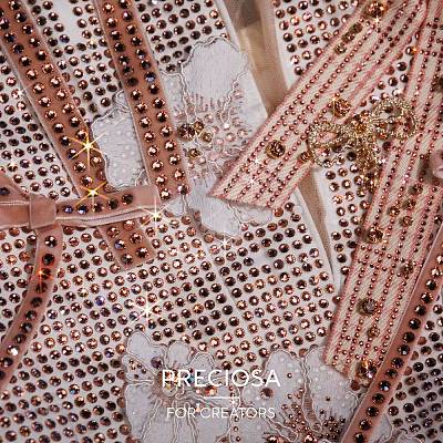 Preciosa® MAXIMA Crystal No Hotfix Flatback Stones Y-PRC-NSS12-20410-1