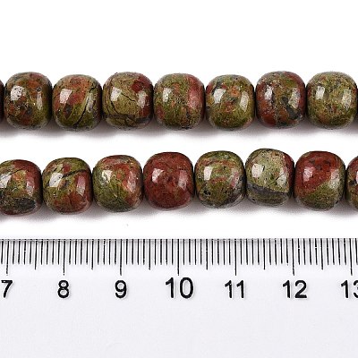 Natural Unakite Beads Strands G-T138-142-1