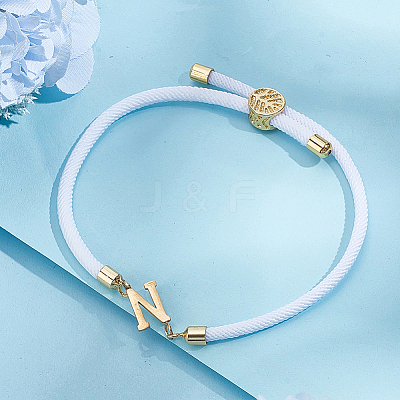 1pc Adjustable Nylon Cord Slider Bracelets for Women BJEW-LP0001-33N-G-1