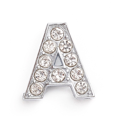 Alloy Slide Charms ALRI-WH0005-09A-P-1