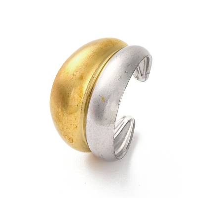 304 Stainless Steel Open Cuff Rings RJEW-K258-08GP-01-1