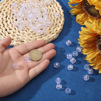 350Pcs Acrylic European Large Hole Beads MACR-CA0001-44-1