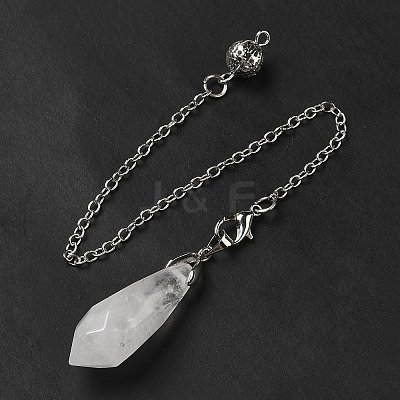 Natural Quartz Crystal Dowsing Pendulum Big Pendants G-H286-03P-01-1