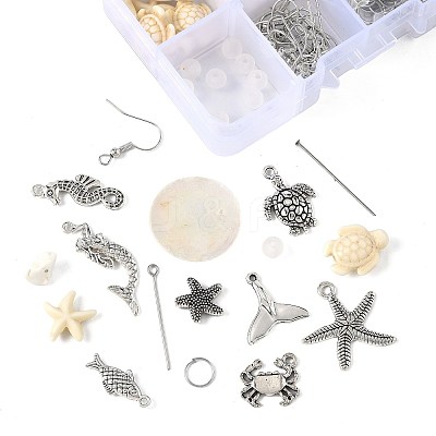 Ocean DIY Dangle Earring Making Kits DIY-FS0009-27-1