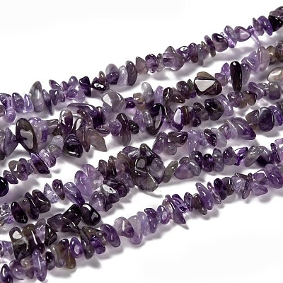Natural Amethyst Beads Strands Z0RRN-1