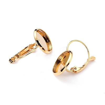 304 Stainless Steel Leverback Earring Settings LS-X-STAS-F191-03G-14mm-1