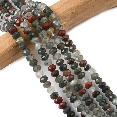 Natural African Bloodstone Beads Strands G-D344-A01-1