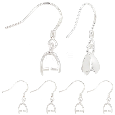 3 Pairs 925 Sterling Silver Earring Hook Findings STER-BBC0009-31-1