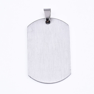Non-Tarnish 201 Stainless Steel Quote Pendants STAS-T044-231P-1