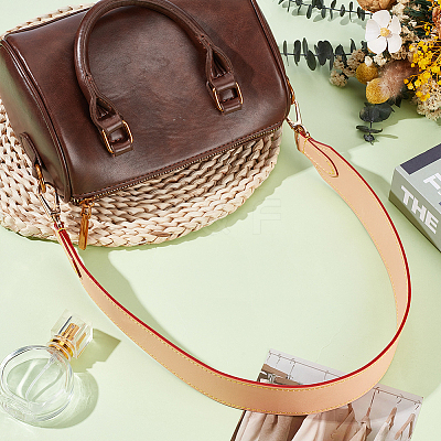 Double Face Cowhide Leather Long Bag Straps PURS-CL0001-49A-1