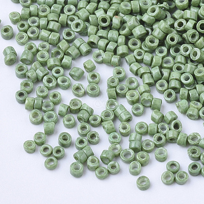 Glass Cylinder Beads SEED-Q036-01A-D10-1