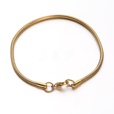 304 Stainless Steel Snake Chains Bracelets BJEW-O091-06-1