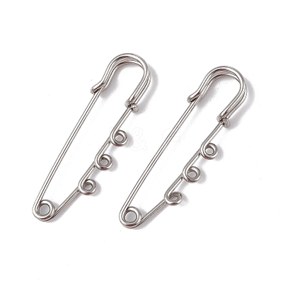 Tarnish Resistant 304 Stainless Steel Safety Pins Brooch Findings STAS-I673-06P-1