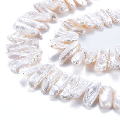 Natural Keshi Pearl Beads Strands PEAR-S020-H04-1