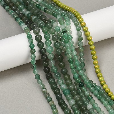 Natural Mixed Gemstone Beads Strands G-F591-22-1