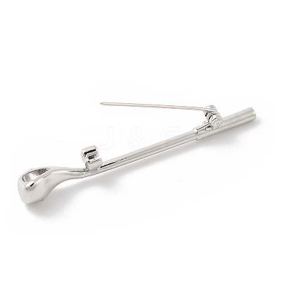 Golf Club Alloy Cubic Zirconia Brooches JEWB-M050-01P-01-1