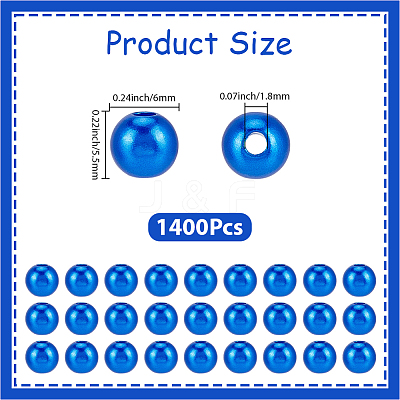 Spray Painted ABS Plastic Imitation Pearl Beads OACR-PA0001-38A-01-1